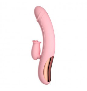 Japan GALAKU - SUNNY Twisting Licking Massager Vibrator (Chargeable - Pink)